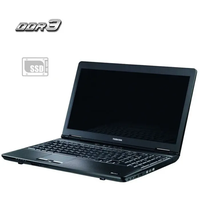 Ноутбук Б-клас Toshiba Tecra A11 / 15.6" (1366x768) TN / Intel Core i3-350M (2 (4) ядра по 2.26 GHz) / 4 GB DDR3 / 120 GB SSD / Intel HD Graphics / WebCam б/в - зображення 1