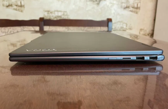 Ультрабук-трансформер Lenovo Yoga 7 16IAP8 / 16" (1920x1080) IPS Touch / Intel Core i7-1355U (10 (12) ядра по 1.2 - 5.0 GHz) / 16 GB DDR5 / 512 GB SSD / Intel Iris Xe / WebCam б/в - зображення 8