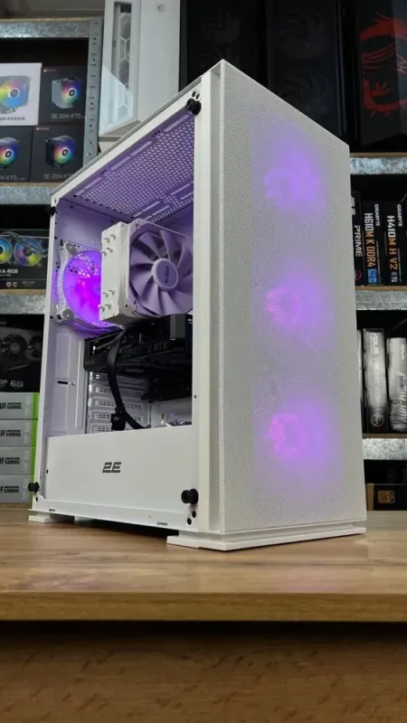 Збірка під замовлення: ігровий ПК 2E Gaming Virtus Neo G3301NW White Tower / Intel Core i5-12400F (6 (12) ядер по 2.5 - 4.4 GHz) / 16 GB DDR4 / 1000 GB SSD M.2 / nVidia GeForce RTX 4060, 8 GB GDDR6, 128-bit / 650W / HDMI - зображення 2