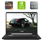 Ігровий ноутбук Б-класу Asus TUF Gaming FX505DT / 15,6" (1920x1080) IPS / AMD Ryzen 5 3550H (4 (8) ядра по 2,1 - 3,7 ГГц) / 16 ГБ DDR4 / 512 ГБ SSD / nVidia GeForce GTX 1650, 4 ГБ GDDR6, 128-біт / HDMI / WebCam б/в