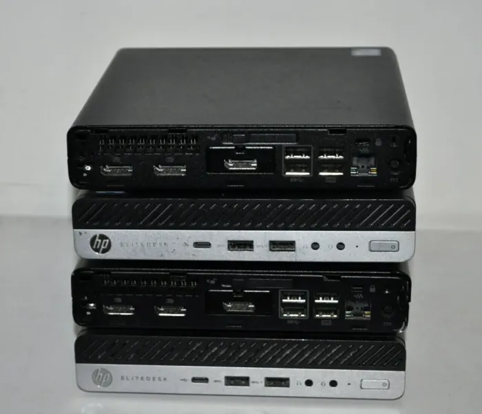 Неттоп HP EliteDesk 800 G3 Desktop Mini USFF / Intel Core i5-6500T (4 ядра по 2.5 - 3.1 GHz) / 32 GB DDR4 / 500 GB SSD NEW / Intel UHD Graphics 630 / DisplayPort / Windows 11 Pro / Блок живлення б/в - зображення 4