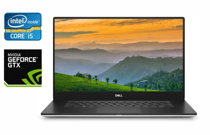 Ігровий ноутбук Dell XPS 15 7590 / 15.6" (1920x1080) IPS / Intel Core i5-9300H (4 (8) ядра по 2.4 - 4.1 GHz) / 16 GB DDR4 / 512 GB SSD / nVidia GeForce GTX 1650, 4 GB GDDR6, 128-bit / WebCam / HDMI / Windows 10 б/в - зображення 1