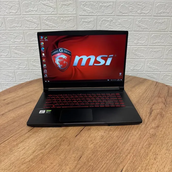 Ігровий ноутбук MSI GF63 Thin 10SC / 15.6" (1920x1080) IPS / Intel Core i5-10500H (6 (12) ядер по 2.5 - 4.5 GHz) / 16 GB DDR4 / 128 GB SSD NVMe + 1000 GB HDD / nVidia GeForce GTX 1650 Max-Q, 4 GB GDDR6, 128-bit / WebCam б/в - зображення 2