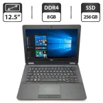 Нетбук Dell Latitude E7270 / 12.5" (1366x768) TN / Intel Core i5-6200U (2 (4) ядра по 2.3 - 2.8 GHz) / 8 GB DDR4 / 240 GB SSD / Intel HD Graphics 520 / WebCam б/в