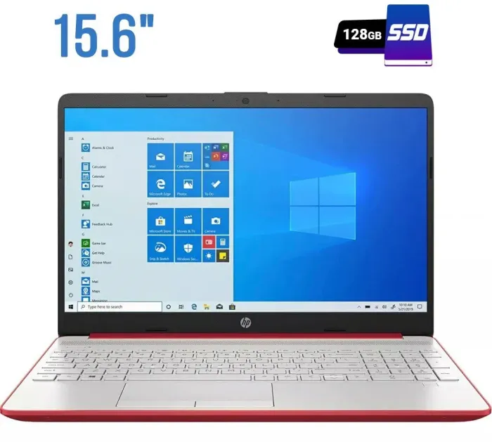 Ультрабук Б-клас HP 15-dw0083wm / 15.6" (1366x768) TN / Intel Pentium Silver N5030 (4 ядра по 1.1 - 3.1 GHz) / 4 GB DDR4 / 128 GB SSD / Intel UHD Graphics 605 / WebCam / USB 3.1 / HDMI б/в - зображення 1