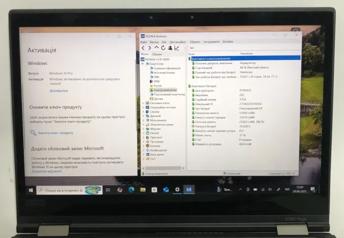 Ультрабук-трансформер Б-клас Lenovo ThinkPad X380 Yoga / 13.3" (1920x1080) IPS Touch / Intel Core i5-8350U (4 (8) ядра по 1.7 - 3.6 GHz) / 8 GB DDR4 / 256 GB SSD / Intel UHD Graphics 620 / WebCam / Win 10 Pro б/в - зображення 11