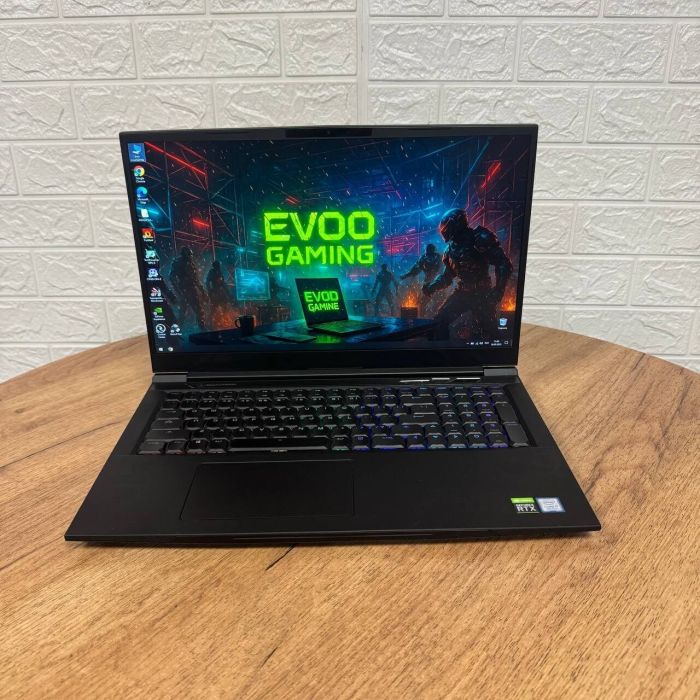 Ігровий ноутбук Evoo Gaming EG-LP6-BK / 17.3" (1920x1080) IPS / Intel Core i7-9750H (6 (12) ядер по 2.6 - 4.5 GHz) / 16 GB DDR4 / 1000 GB SSD NVMe / nVidia GeForce RTX 2060, 6 GB GDDR6, 192-bit / WebCam б/в - зображення 2