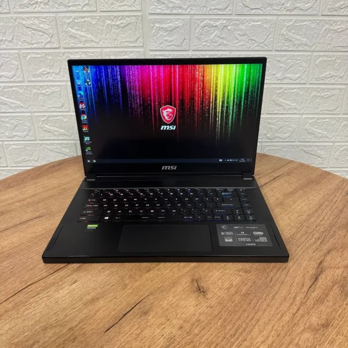 Ігровий ноутбук MSI GS66 Stealth 10SE / 15.6" (1920x1080) IPS / Intel Core i7-10875H (8 (16) ядра по 2.3 - 5.1 GHz) / 16 GB DDR4 / 512 GB SSD / nVidia GeForce RTX 2060, 6 GB GDDR6, 192-bit / WebCam б/в - зображення 2