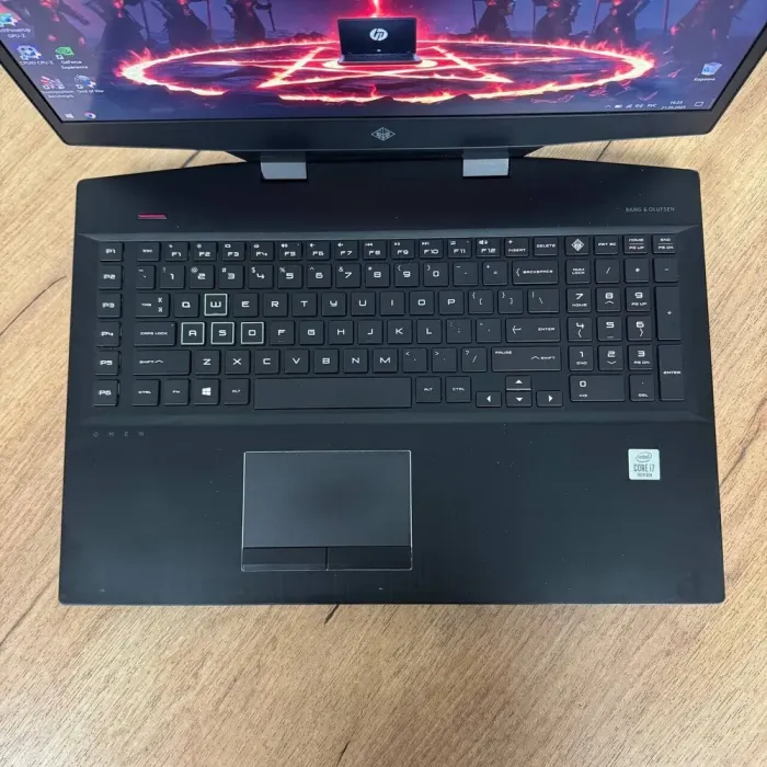 Ігровий ноутбук Б-клас HP Omen 17t-cb100 / 17.3" (3840x2160) IPS / Intel Core i7-10750H (6 (12) ядер по 2.6 - 5.0 GHz) / 16 GB DDR4 / 512 GB SSD NVMe / nVidia GeForce RTX 2060, 6 GB GDDR6, 192-bit / WebCam б/в - зображення 7