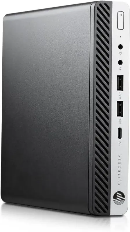 Неттоп HP EliteDesk 800 G4 Desktop Mini USFF / Intel Core i5-8500T (6 ядер по 2.1 - 3.5 GHz) / 8 GB DDR4 / 256 GB SSD NVMe / Intel UHD Graphics 630 / 35W б/в - зображення 4