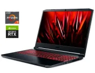 Ігровий ноутбук Acer Nitro 5 AN515-45 / 15.6" (1920x1080) IPS / AMD Ryzen 7 5800H (8 (16) ядер по 3.2 - 4.4 GHz) / 16 GB DDR4 / 512 GB SSD M.2 / nVidia GeForce RTX 3050, 4 GB GDDR6, 128-bit / WebCam / Win 11 Home б/в