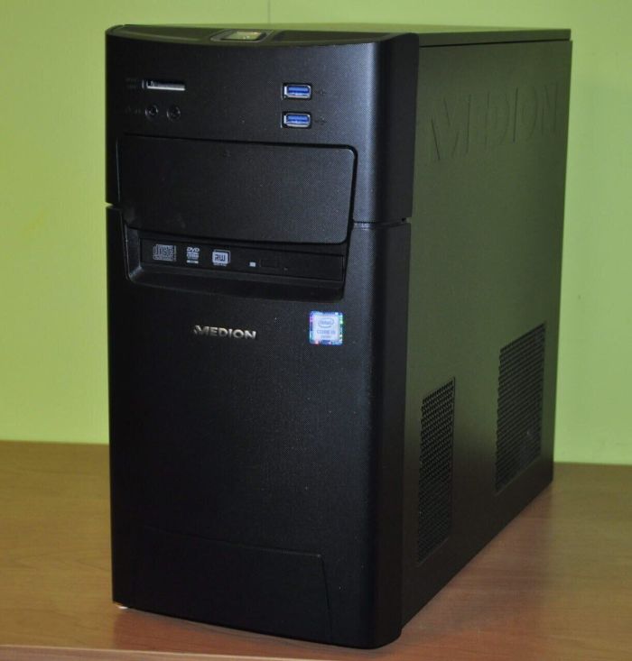Комп'ютер Medion Akoya P5360 E-MT22 Tower / Intel Core i5-6402P (4 ядра по 2,8 - 3,4 ГГц) / 16 ГБ DDR4 / 128 ГБ SSD + 4000 ГБ HDD / Intel HD Graphics 510 / DVD-ROM / Windows 11 Home б/в - изображение 2