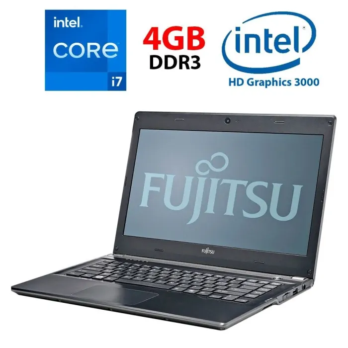Ноутбук Б-клас Fujitsu LifeBook FGNB225 / 13.3" (1366x768) TN / Intel Core i7-2620M (2 (4) ядра по 2.7 - 3.4 GHz) / 4 GB DDR3 / 500 GB HDD / Intel HD Graphics 3000 / WebCam б/в - зображення 1