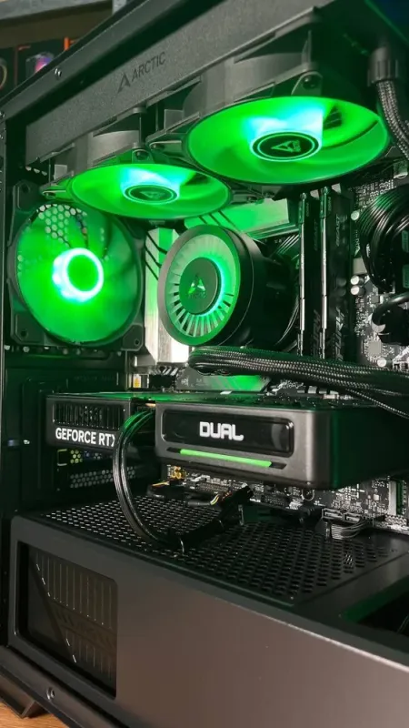 Збірка під замовлення: комп'ютер MSI MAG Forge M100R Black Tower / Intel Core i5-12400F (6 (12) ядер по 2.5 - 4.4 GHz) / 32 GB DDR5 / 1000 GB SSD M.2 / nVidia GeForce RTX 5060, 8 GB GDDR7, 128-bit / 650W - зображення 4