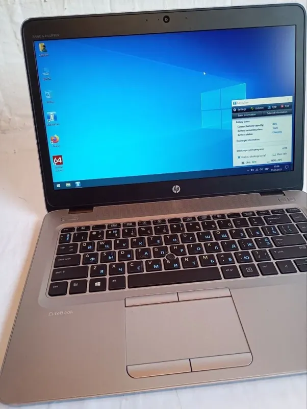 Ультрабук Б-клас HP EliteBook 840 G3 / 14" (1920x1080) TN / Intel Core i5-6300U (2 (4) ядра по 2.4 - 3.0 GHz) / 8 GB DDR4 / 120 GB SSD / Intel HD Graphics 520 / WebCam / Win 10 б/в - зображення 2