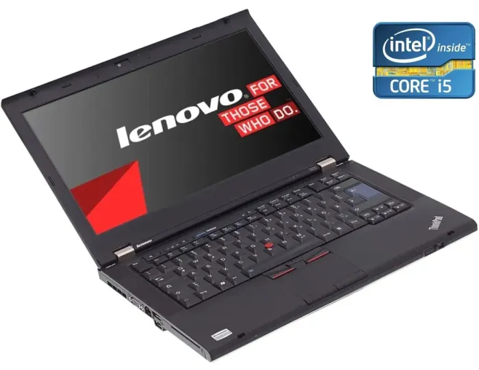 Ноутбук Б-клас Lenovo ThinkPad T420 / 14" (1366x768) TN / Intel Core i5-2520M (2 (4) ядра по 2.5 - 3.2 GHz) / 8 GB DDR3 / 120 GB SSD / Intel HD Graphics 3000 / DVD-ROM / WebCam б/в - зображення 1