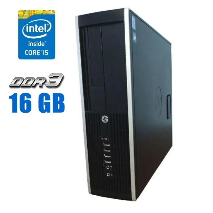 Комп'ютер HP Compaq 6200 Pro SFF / Intel Core i5-2300 (4 ядра по 2.8 - 3.1 GHz) / 16 GB DDR3 / 480 GB SSD / Intel HD Graphics 2000 / DVD-RW б/в - зображення 1