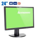 Монітор Lenovo ThinkVision LT2452pwC / 24" (1920x1200) E-IPS / VGA, DVI, DisplayPort, USB / VESA 100x100 б/в