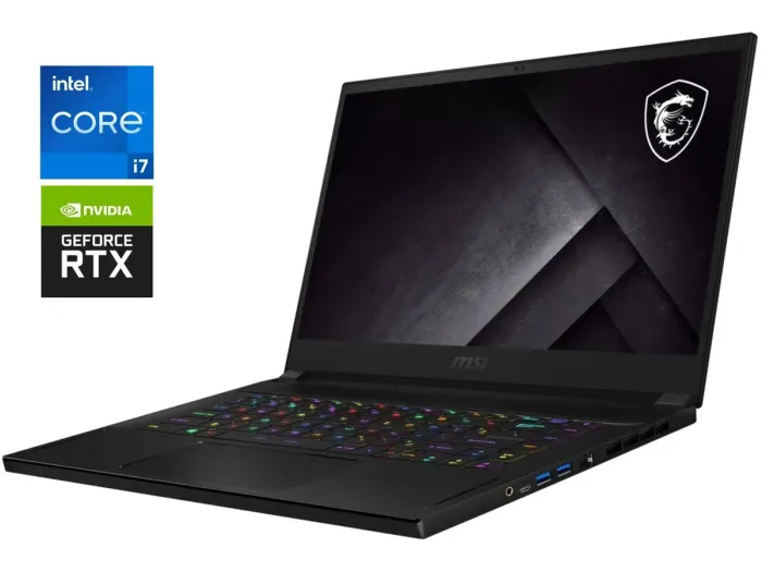 Ігровий ноутбук Б-клас MSI GS66 Stealth 10UE / 15.6" (1920x1080) IPS / Intel Core i7-10750H (6 (12) ядер по 2.6 - 5.0 GHz) / 16 GB DDR4 / 1000 GB SSD / nVidia GeForce RTX 3060, 6 GB GDDR6, 192-bit / WebCam б/в - зображення 1