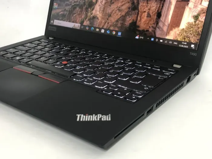 Ультрабук Б-клас Lenovo ThinkPad T490 / 14" (1920x1080) IPS Touch / Intel Core i5-8350U (4 (8) ядра по 1.7 - 3.6 GHz) / 16 GB DDR4 / 256 GB SSD / Intel UHD Graphics / WebCam / Win 10 Pro б/в - зображення 9