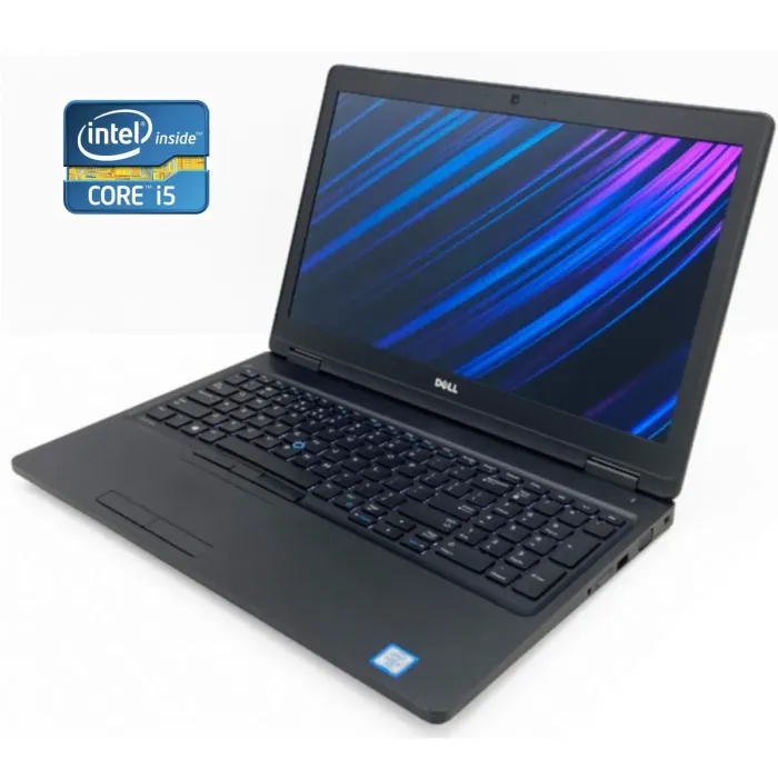 Ноутбук Dell Latitude 5580 / 15.6" (1920x1080) IPS / Intel Core i5-6300U (2 (4) ядра по 2.4 - 3.0 GHz) / 8 GB DDR4 / 256 GB SSD / Intel HD Graphics 520 / WebCam / Win 10 б/в - зображення 1