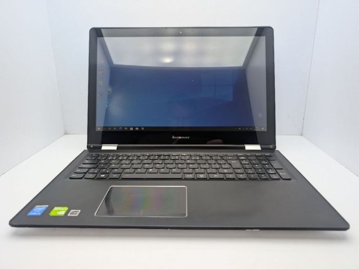 Ноутбук-трансформер Lenovo Yoga 500-15IBD / 15.6'' (1920x1080) TN Touch / Intel Core i5-5200U (2 (4) ядра по 2.2 - 2.7 GHz) / 8 GB DDR3 / 300 GB SSD / nVidia GeForce 940M, 2 GB GDDR3, 64-bit / WebCam б/в - зображення 2