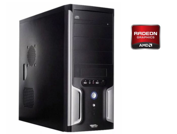 ПК Asus Vento A8 Tower / AMD Athlon II X3 460 (3 ядра по 3.4 GHz) / 16 GB DDR3 / 120 GB SSD / AMD Radeon HD 6670, 1 GB GDDR5, 128-bit / DVD-RW / 450W б/в - зображення 1