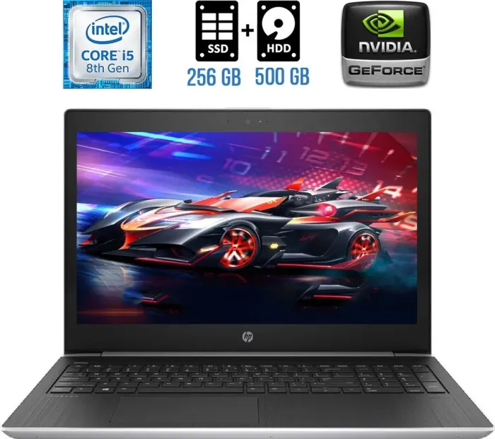 Ігровий ноутбук HP ProBook 470 G5 / 17.3" (1600x900) TN / Intel Core i5-8250U (4 (8) ядра по 1.6 - 3.4 GHz) / 8 GB DDR4 / 256 GB SSD + 500 GB HDD / nVidia GeForce 930MX, 2 GB DDR3, 64-bit / WebCam / HDMI б/в - зображення 1