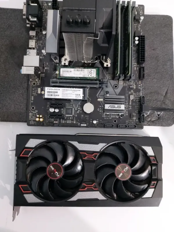 Ігровий ПК GameMax MoonLight MFG G511 Tower / Intel Core i5-9400 (6 ядер по 2.9 - 4.1 GHz) / 32 GB DDR4 / 256 GB SSD M.2 + 512 GB SSD M.2 + 500 GB HDD / AMD Radeon RX 5700, 8 GB GDDR6, 256-bit / 600W б/в - зображення 5