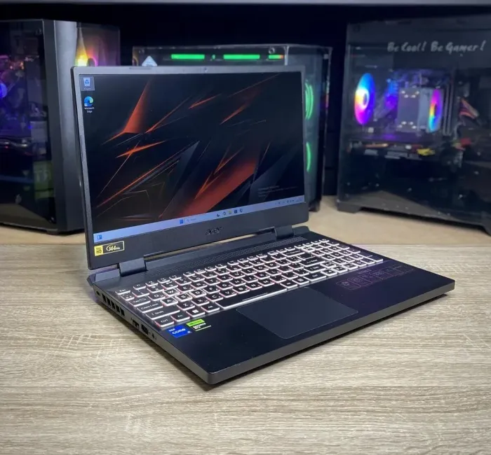 Ігровий ноутбук Acer Nitro 5 / 15.6" (1920x1080) IPS / Intel Core i5-12450H (8 (12) ядер по 3.3 - 4.4 GHz) / 16 GB DDR4 / 512 GB SSD / nVidia GeForce RTX 3050, 4 GB GDDR6, 128-bit / WebCam б/в - зображення 4