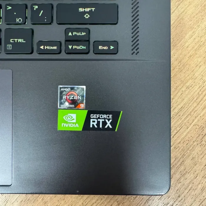 Ігровий ноутбук Б-клас Asus ROG Zephyrus G15 GA503QR / 15.6" (2560x1440) IPS / AMD Ryzen 9 5900HS (8 (16) ядер по 3.0 - 4.6 GHz) / 16 GB DDR4 / 1000 GB SSD / nVidia GeForce RTX 3070, 8 GB GDDR6, 256-bit б/в - зображення 8