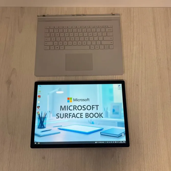 Ігровий ультрабук-трансформер Б-класу Microsoft Surface Book 2 / 15.0" (3240x2160) IPS Touch / Intel Core i7-8650U (4 (8) ядра по 1.9 - 4.2 GHz) / 16 GB DDR3 / 1000 GB SSD NVMe / nVidia GeForce GTX 1060, 6 GB GDDR5, 192-bit / WebCam б/в - изображение 9