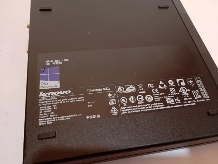 Неттоп Б-клас Lenovo ThinkCentre M72e Tiny USFF / Intel Core i3-3220T (2 (4) ядра по 2.8 GHz) / 4 GB DDR3 / 120 GB SSD / Intel HD Graphics 2500 б/в - зображення 5