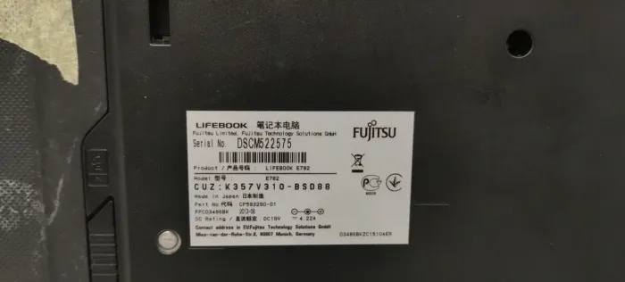 Ноутбук Б-класс Fujitsu LifeBook E782 / 15.6" TN / Intel Core i5-3320M (2(4) ядра по 2.6-3.3 GHz) / 8GB DDR3 / 120GB SSD / HD Graphics 4000 / WebCam б/в - зображення 8