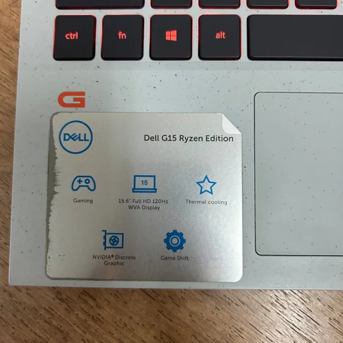 Ігровий ноутбук Dell G15 5515 / 15.6" (1920x1080) IPS / AMD Ryzen 7 5800H (8 (16) ядер по 3.2 - 4.4 GHz) / 8 GB DDR4 / 512 GB SSD NVMe / nVidia GeForce RTX 3050 Ti, 4 GB GDDR6, 128-bit / WebCam б/в - зображення 8