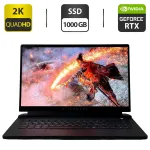 Ігровий ноутбук Б-класу Dell Alienware m15 R6 / 15,6" (2560x1440) IPS / Intel Core i7-11800H (8 (16) ядер 2.3 - 4.6 GHz) / 32 GB DDR4 / 1000 GB SSD / nVidia GeForce RTX 3060, 6 GB GDDR6, 192-bit / WebCam б/в