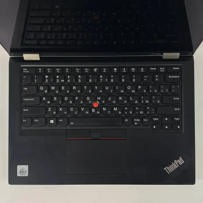 Ноутбук Б-клас Lenovo ThinkPad L13 Yoga / 13.3" (1920x1080) IPS Touch / Intel Core i5-10210U (4 (8) ядра по 1.6 - 4.2 GHz) / 16 GB DDR4 / 256 GB SSD / Intel UHD Graphics / WebCam / HDMI б/в - зображення 4