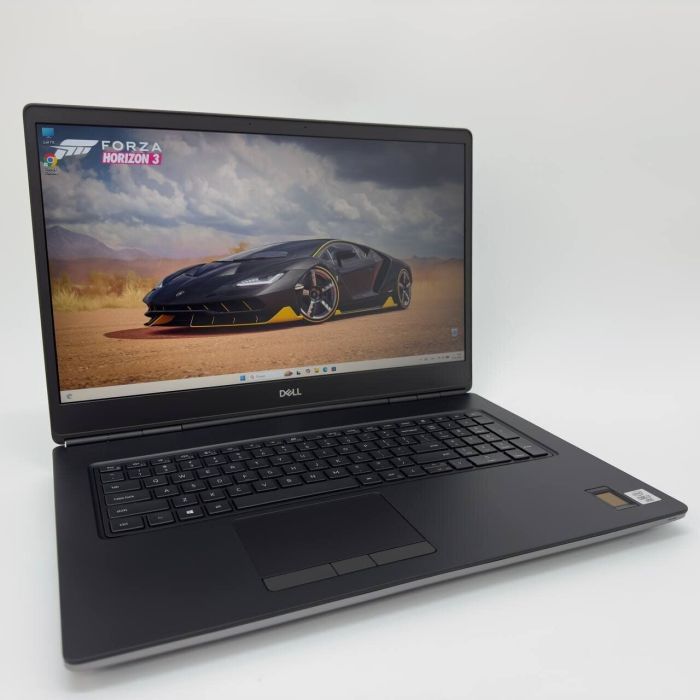 Мобільна робоча станція Dell Precision 7750 / 17,3" (1920x1080) IPS / Intel Core i7-10850H (6 (12) ядер по 2,7 - 5,1 ГГц) / 32 ГБ DDR4 / 512 ГБ SSD / nVidia Quadro RTX 3000, 6 ГБ GDDR6, 192-біт / WebCam / HDMI б/в - зображення 2