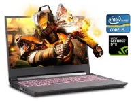 Ігровий ноутбук Б-клас Sager NH58RH / 15.6" (1920x1080) IPS / Intel Core i5-9300H (4 (8) ядра по 2.4 - 4.1 GHz) / 16 GB DDR4 / 128 GB SSD M.2 + 1000 GB HDD / nVidia GeForce GTX 1050, 3 GB GDDR5, 96-bit / WebCam б/в