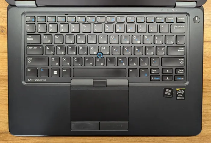 Ультрабук Dell Latitude E7450 / 14" (1920x1080) TN / Intel Core i5-5300U (2 (4) ядра по 2.3 - 2.9 GHz) / 8 GB DDR3 / 240 GB SSD / Intel HD Graphics 5500 / WebCam / Windows 10 б/в - зображення 3