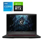 Ігровий ноутбук Б-класу MSI GF65 Thin 10UE-215XUA MS-16W2 / 15.6" (1920x1080) IPS / Intel Core i5-10500H (6 (12) ядер по 2,5 - 4,5 ГГц) / 16 ГБ DDR4 / 480 ГБ SSD / nVidia GeForce RTX 3060, 6 ГБ GDDR6, 192-bit / WebCam б/в