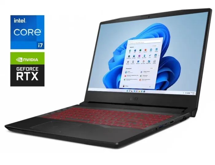 Ігровий ноутбук Б-клас MSI Pulse GL66 12UGKV / 15.6" (1920x1080) IPS / Intel Core i7-12700H (14 (20) ядер по 3.5 - 4.7 GHz) / 16 GB DDR4 / 1000 GB SSD / nVidia GeForce RTX 3070, 8 GB GDDR6, 256-bit / WebCam б/в - зображення 1