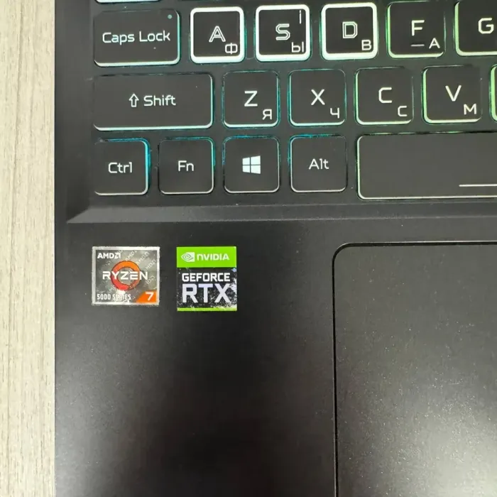 Ігровий ноутбук Б-класу Acer Nitro 5 AN515-45 / 15.6" (1920x1080) IPS / AMD Ryzen 7 5800H (8 (16) ядер по 3.2 - 4.4 GHz) / 16 GB DDR4 / 1000 GB SSD NVMe / nVidia GeForce RTX 3070, 8 GB GDDR6, 256-bit / WebCam б/в - зображення 8