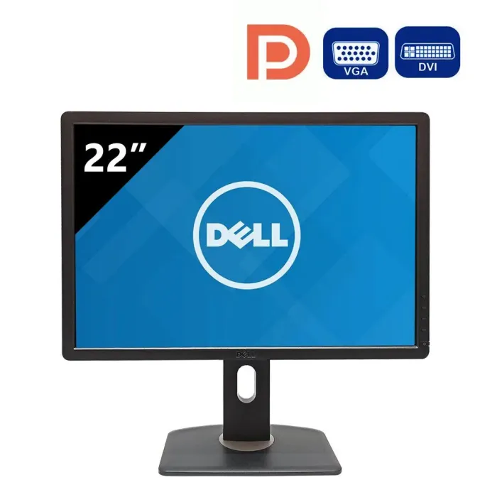 Монітор Широкоформатний Dell Professional P2213t / 22" (1680x1050) TN / DisplayPort, VGA, DVI, USB 2.0 / VESA 100x100 б/в - зображення 1
