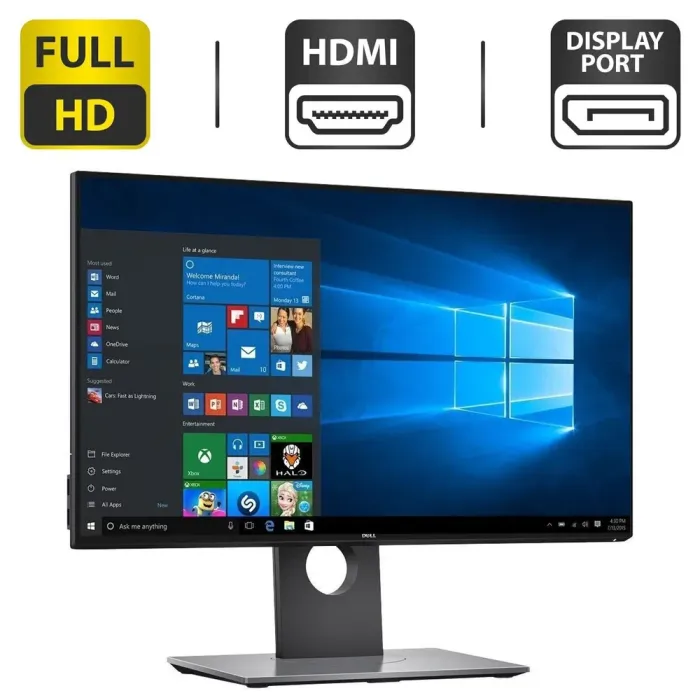 Монітор Dell UltraSharp U2419H / 24" (1920x1080) IPS / USB 3.0, HDMI, DisplayPort, Mini DisplayPort, Audio б/в - зображення 1