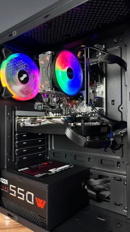 Збірка під замовлення: комп'ютер 1stPlayer F4 Black Tower / AMD Ryzen 5 3600 (6 (12) ядер по 3.6 - 4.2 GHz) / 16 GB DDR4 / 240 GB SSD / nVidia GeForce GTX 1660 Super, 6 GB GDDR6, 192-bit / 550W б/в - зображення 4