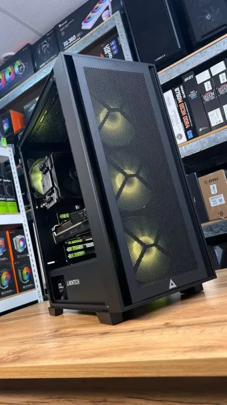 Збірка під замовлення: ігровий ПК Montech Air 1000 Premium Black Tower / AMD Ryzen 5 7500F (6 (12) ядер по 3.7 - 5.0 GHz) / 32 GB DDR5 / 1000 GB SSD M.2 / AMD Radeon RX 6700 XT, 12 GB GDDR6, 192-bit / 750W б/в - зображення 3