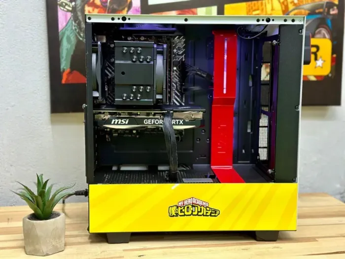 Ігровий ПК NZXT H510i CRFT My Hero Academia Tower / Intel Core i5-12600K (10 (16) ядер 2.8 - 4.9 ГГц) / 32 ГБ DDR5 / 1000 ГБ SSD / nVidia GeForce RTX 4070, 12 ГБ GDDR6X, 192-bit / 700 Вт б/в - зображення 3