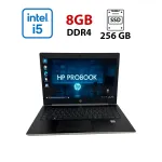 Ультрабук Б-клас HP ProBook 440 G6 / 14" (1920x1080) IPS / Intel Core i5-8250U (4 (8) ядра по 1.6 - 3.4 GHz) / 8 GB DDR4 / 256 GB SSD / Intel HD Graphics 620 / WebCam б/в