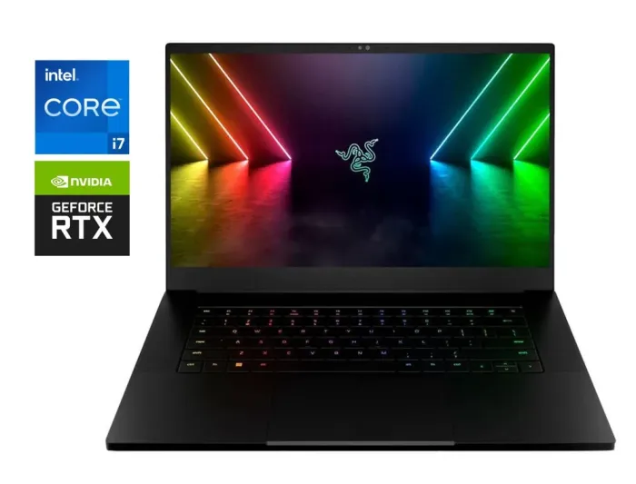 Ігровий ноутбук Б-клас Razer Blade 15 RZ09-0421 / 15.6" (2560x1440) IPS / Intel Core i7-12800H (14 (20) ядер по 2.4 - 4.8 GHz) / 16 GB DDR5 / 1000 GB SSD / nVidia GeForce RTX 3060, 6 GB GDDR6, 192-bit / WebCam б/в - зображення 1